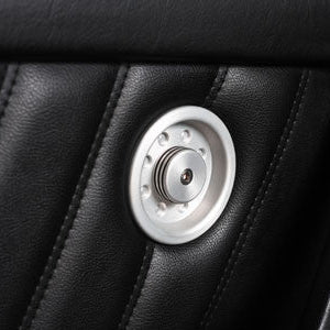 Rennline Aluminium Tür-Lock/Knopf Set (4-teilig) – Porsche 911/964/928 – Farbe & Design wählbar (glatt/perforiert)