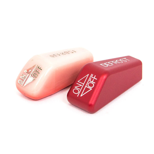 Rennline Billet-Aluminium Heizungsregler-Knopf – Porsche 911/912/930 (1972–1989) – rot/silber/schwarz eloxiert