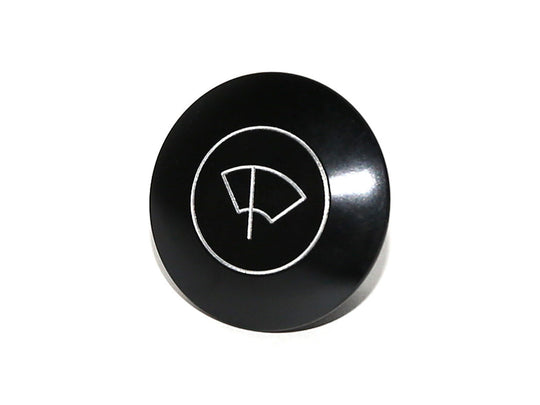 Rennline Billet Dash Knobs – Armaturenbrett-Knöpfe (Auswahl) – schwarz eloxiert & graviert – Porsche 911/912/914 (1965–1989)