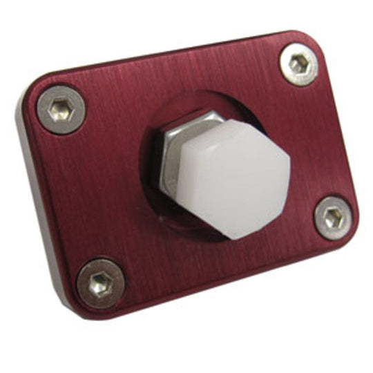 Rennline Alu-Gasanschlag / Throttle Stop – Porsche 911/912/930 (1965–1973) & 914 (1969–1975) – mit Nylon-Einstellschraube, Farben Schwarz/Rot/Silber