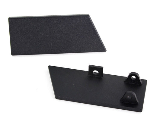 Rennline Aluminium Türinnengriffe (Set) – glatt oder perforiert – Porsche 911/912/930/964 (1974–1994) – Silber eloxiert oder Schwarz pulverbeschichtet