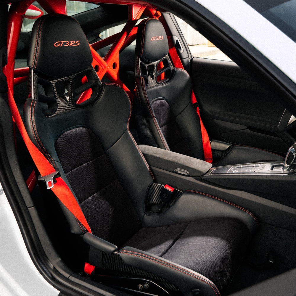 Bezüge Sitz Inlays Cord schwarz für Porsche Schalensitze 918, 991, 992, 981, GT3, GT4