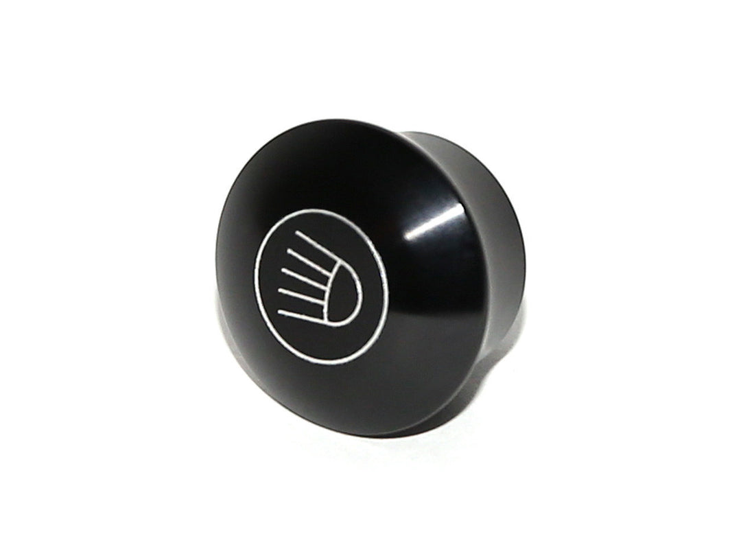 Rennline Billet Dash Knobs – Armaturenbrett-Knöpfe (Auswahl) – schwarz eloxiert & graviert – Porsche 911/912/914 (1965–1989)