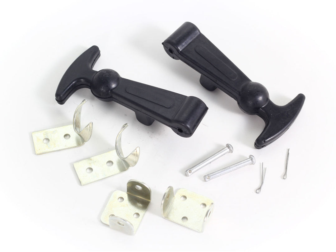 Rennline Rubber Bonnet/Boot Hooks – große Gummi-Hauben-/Deckelhalter (Set/2) im 911 RSR & 911 ST Stil – 5" x 1,5"