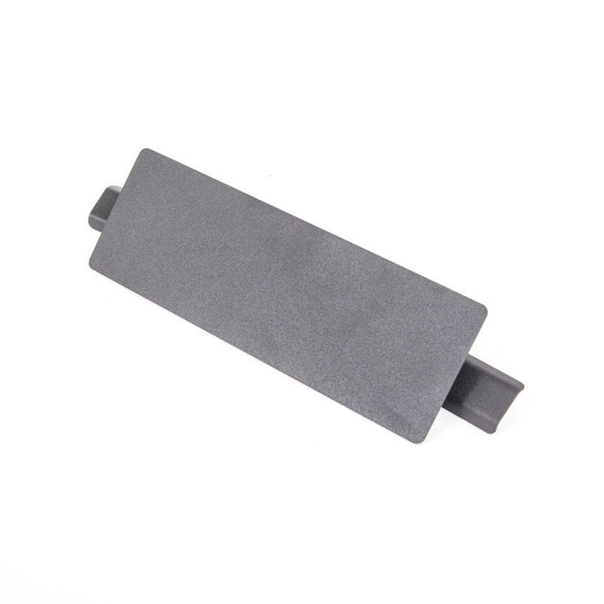 Rennline Heater Control Block-Off Plate / Heizungsregler-Delete Platte – Porsche 911/912/930 (1965–1989) – schwarz pulverbeschichtet, OEM-Look