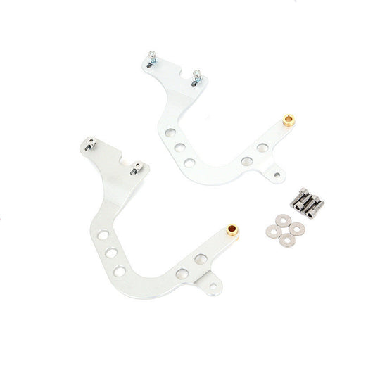 Rennline verstellbare Heckdeckel-Scharniere – Porsche 964/993 (1989–1998) – Billet-Aluminium, klar eloxiert, Variante „Early/Late“