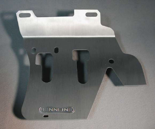Rennline Aluminium-Fußbrett Fahrer – Porsche 911/912/930 Targa & Cabrio (74–89) – Solid/Perforated, Silber eloxiert oder Schwarz pulverbeschichtet